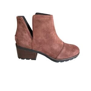 Sorel Cate Cut Out Ankle Boots Booties Brown 6.5